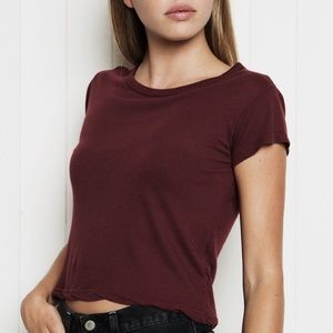maroon mason top